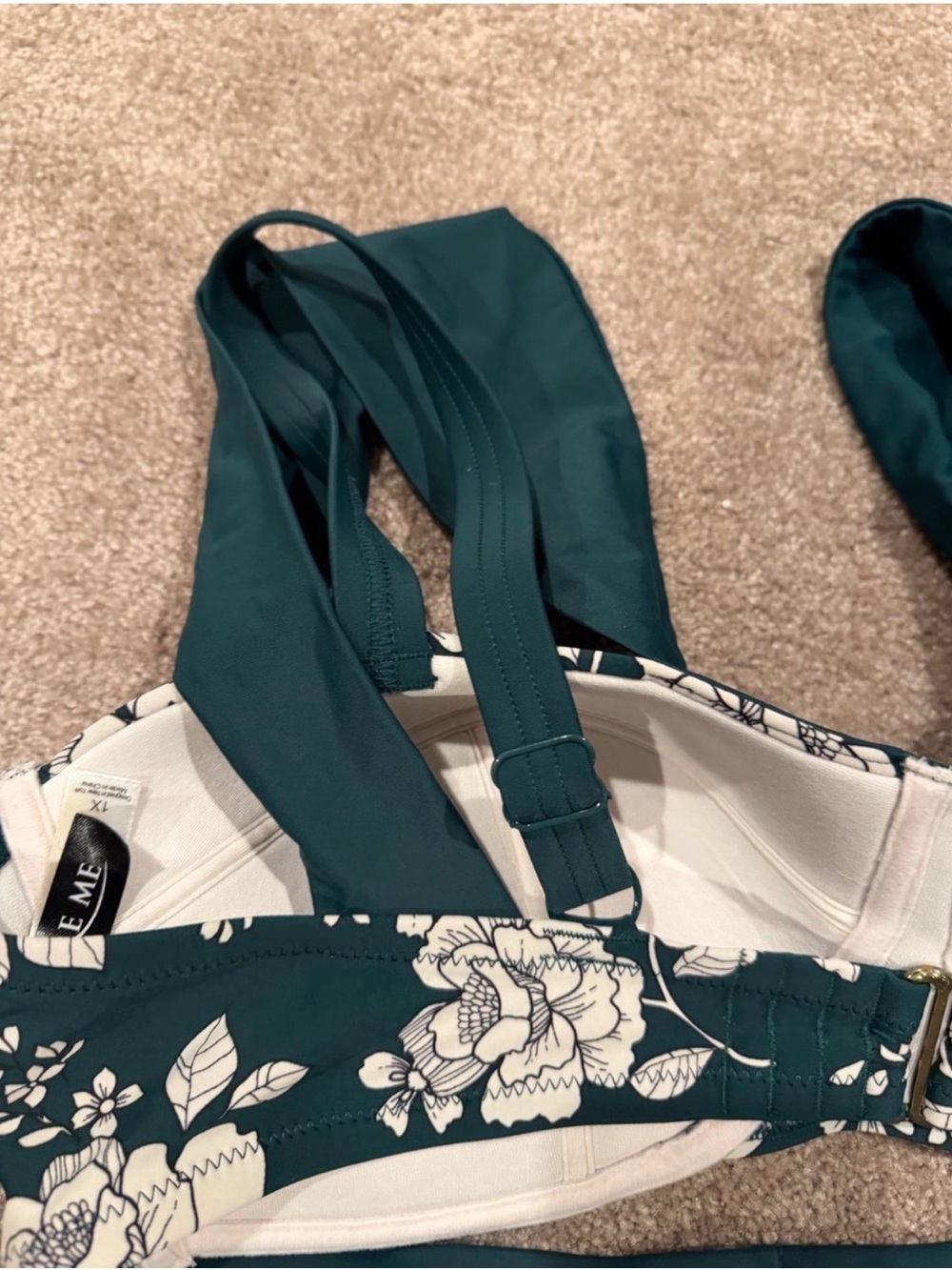 Adore Me 1X Floral High Waist Underwire Bikini Swimsuit Set - Picture 8 of 14